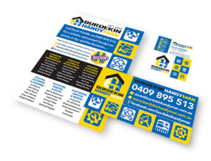 business card and flyer design and printing by GGA Graphics